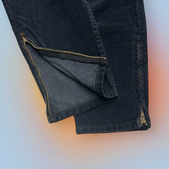 J. CREW Women’s 26 Black Skinny Zipper Ankle Corduroy Jeans - Picture 4 of 4